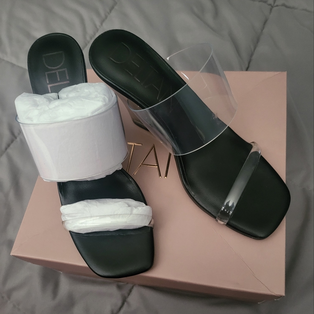 Woman's Emmie Clear Vinyl Wedge Dress Sandals